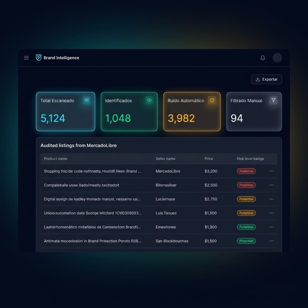 Dashboard de Brand Protection para Nutricia Bagó con Supabase y React